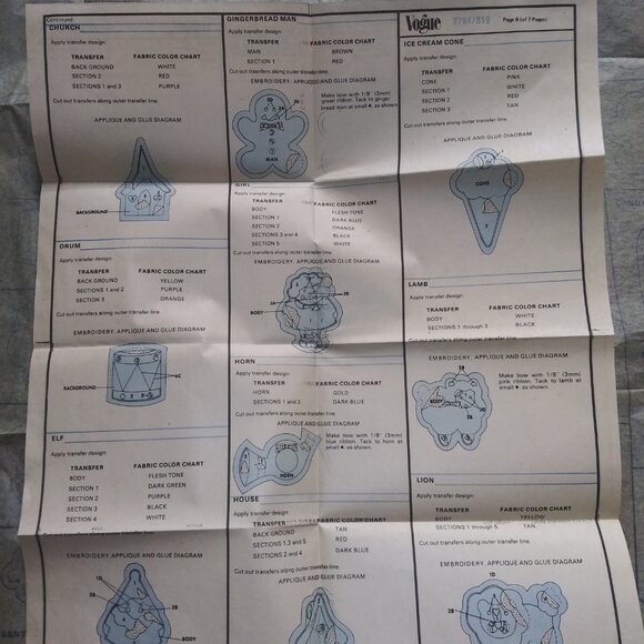 Vintage VOGUE Advent Calendar and Ornaments Christmas Pattern UNCUT #2794 - Picture 11 of 16